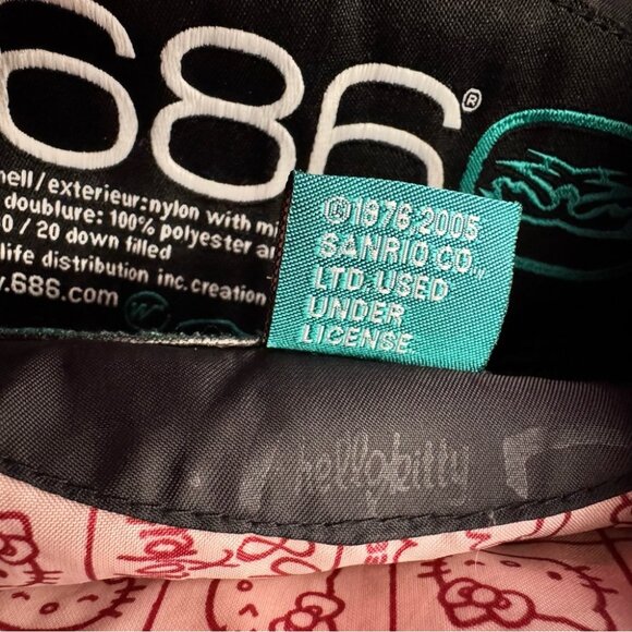 686 hello kitty coat jacket puffer winter 2005 rare vintage collectors item y2k - Picture 12 of 12